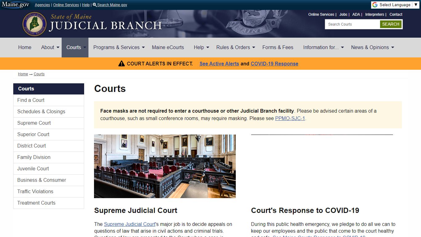 State of Maine Judicial Branch